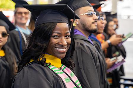 UB Grad student smiling